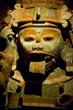 This photo of an ancient Latin American clay mask ... both an antique and an item of antiquity ... was taken by Boise, Idaho photographer Benjamin Earwicker.